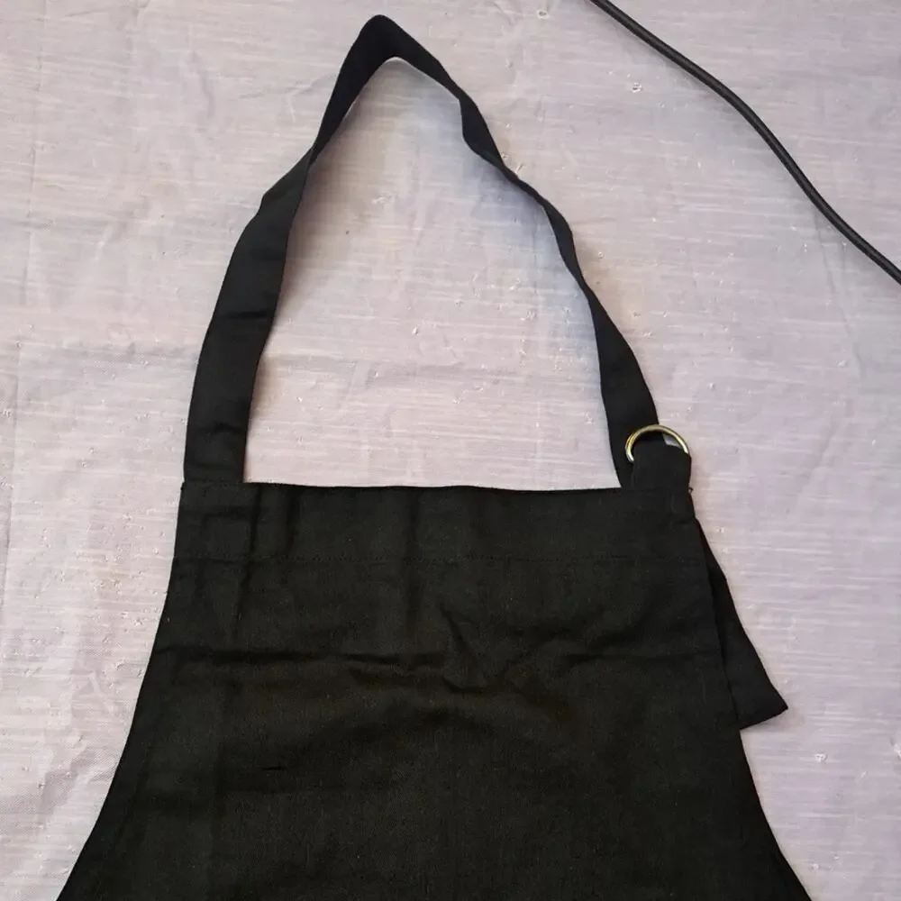 4 piece Spider Web Purple & Black Halloween Kitchen Apron & Pot Holder Set